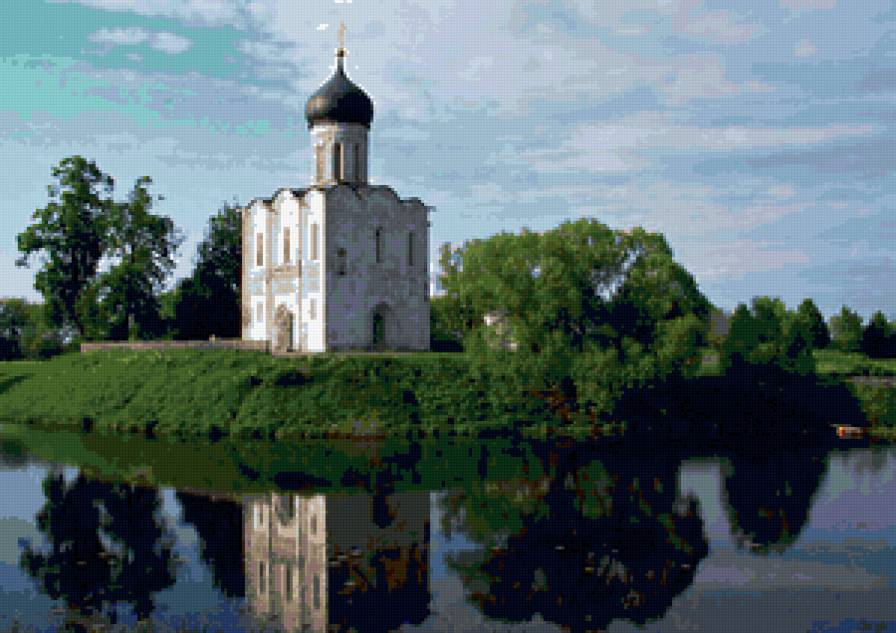 церковь - пейзаж, природа - предпросмотр