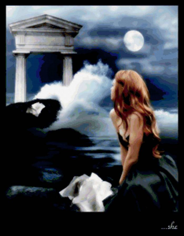 девушка - фэнтези, вода, девушка - предпросмотр