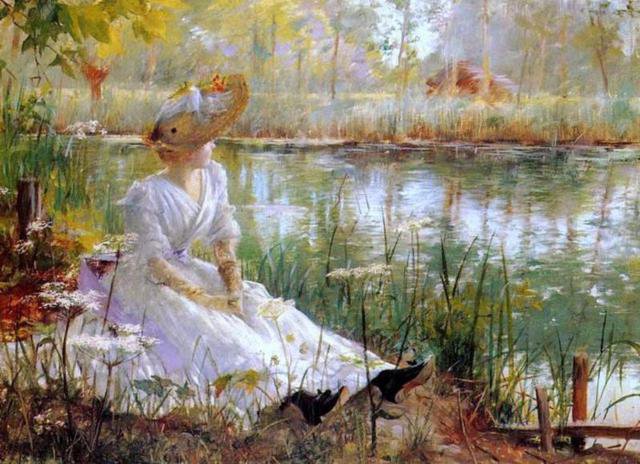 утро у озера - оригинал