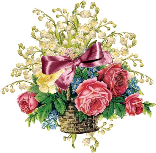 Букет - корзина с цветами, букет, цветы - оригинал