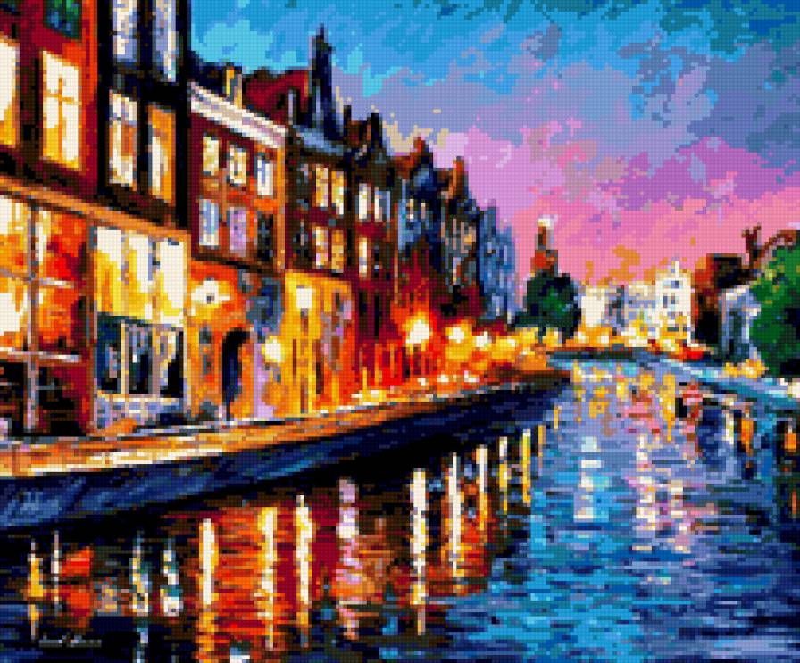 картина Л. Афремова - картины, город - предпросмотр