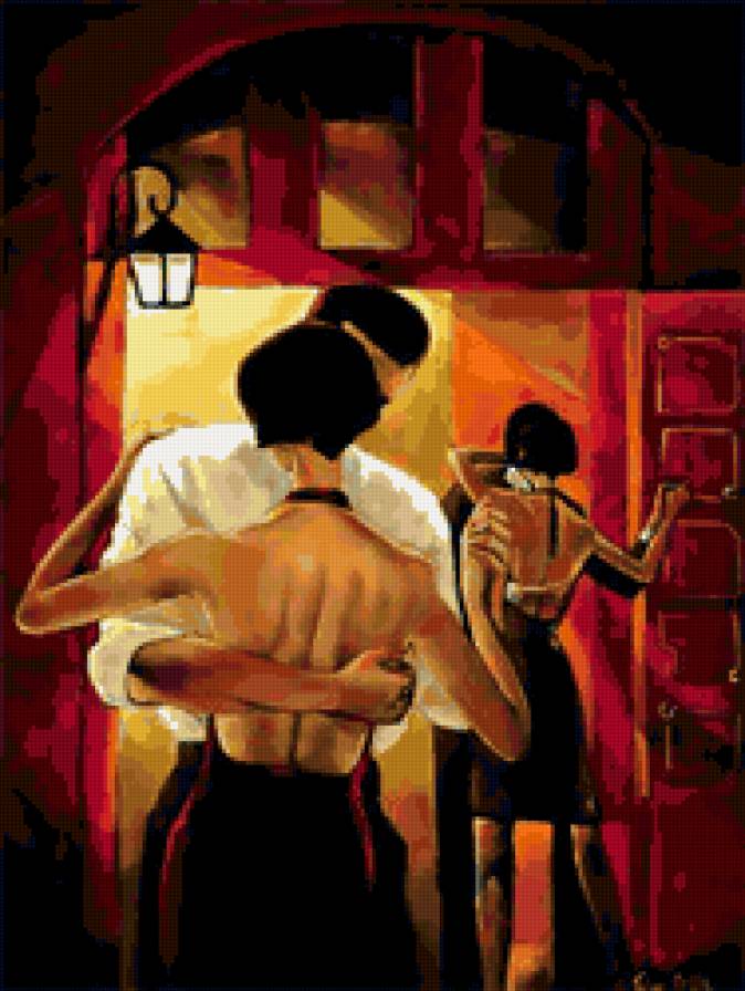 Танец - карен дюпре, живопись - предпросмотр