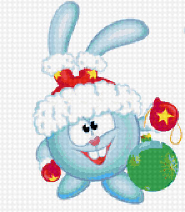 Крош - мультик, крош, смешарики, новый год, новогодняя, смешарик - предпросмотр