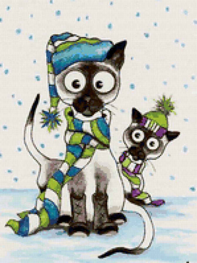 Сиамский кот - кот, сиамский - предпросмотр