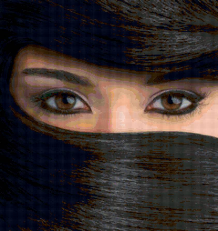 Глаза - взгляд, девушка - предпросмотр