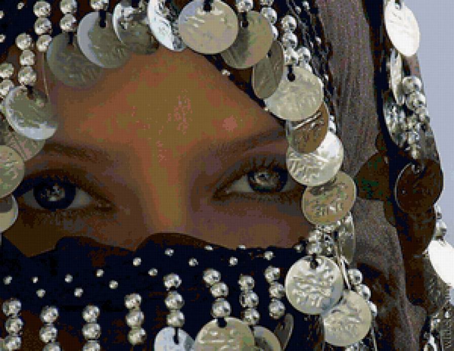 Восточная красавица - взгляд, девушка - предпросмотр