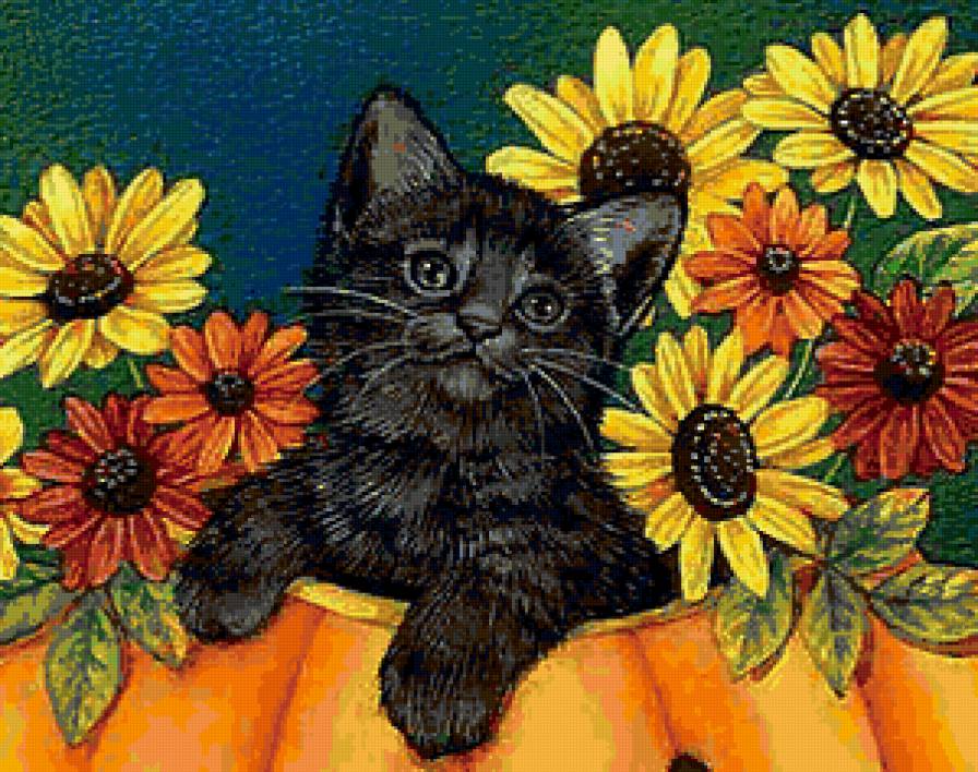 588 - цветы, животные - предпросмотр