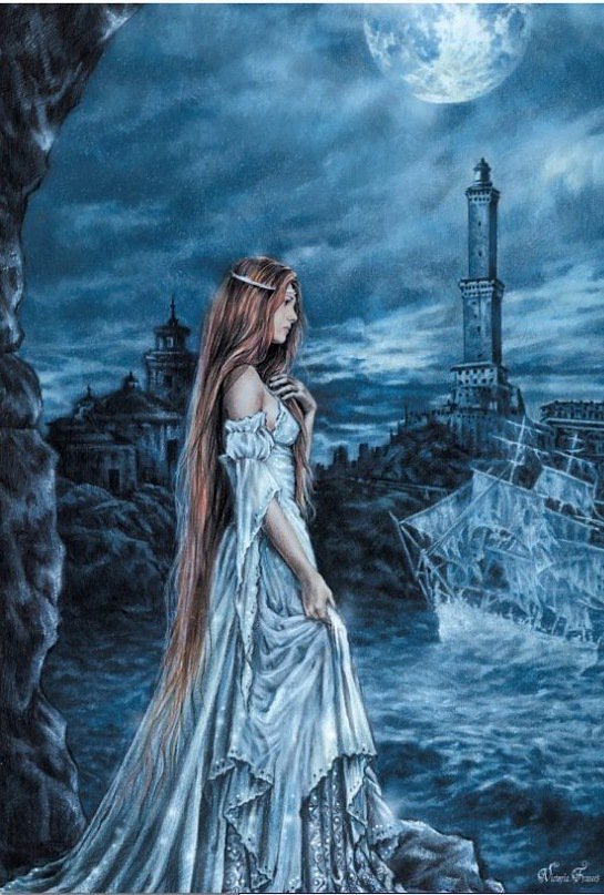 Уносят милых корабли.. - корабль, девушка, ожидание - оригинал