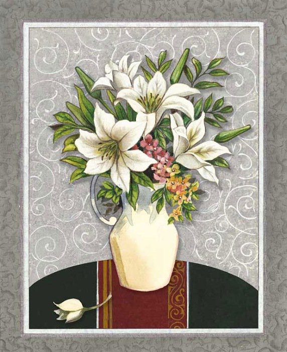 №109608 - цветы, ваза, букет - оригинал