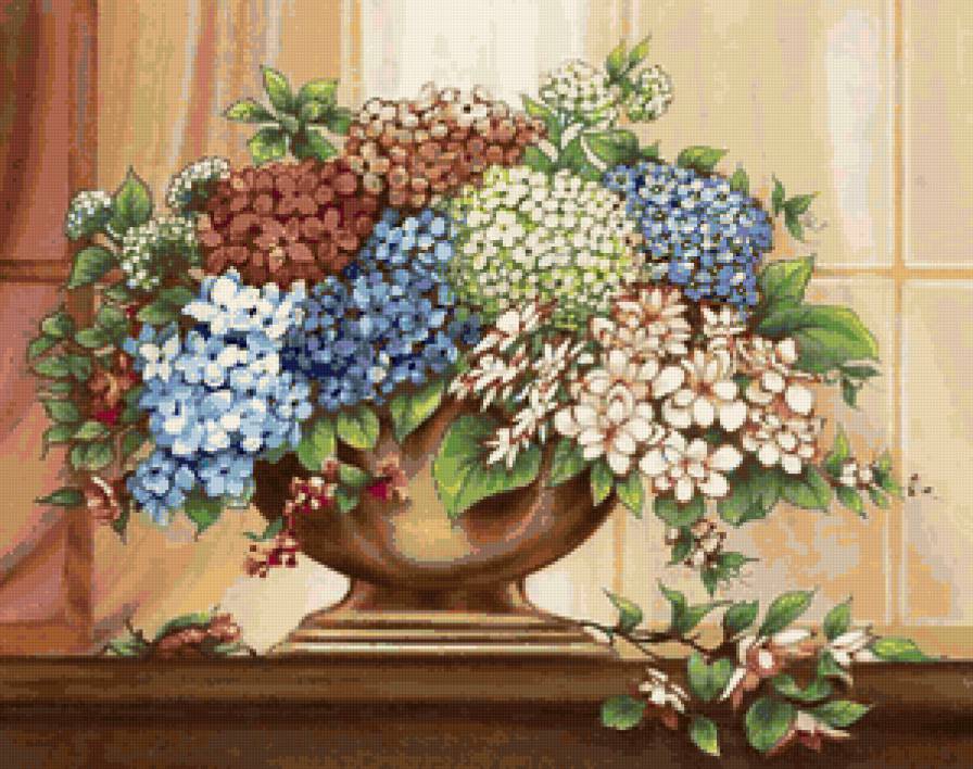 №109617 - ваза, букет, цветы - предпросмотр