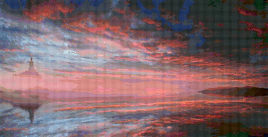 маяк - море, природа - предпросмотр