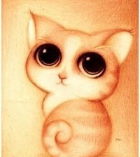 Схема вышивки «котенок»