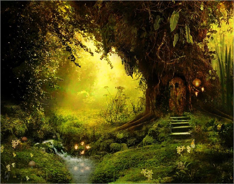 сказочный лес - фэнтэзи, природа - оригинал