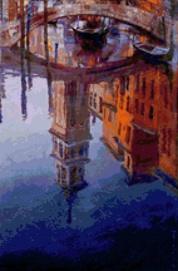 картина И. Славинского - город - предпросмотр