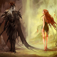 Схема вышивки «Аид и Персефона»