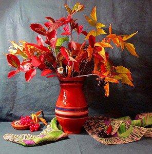 осенний букет - натюрморт, букет, осень, листья - оригинал