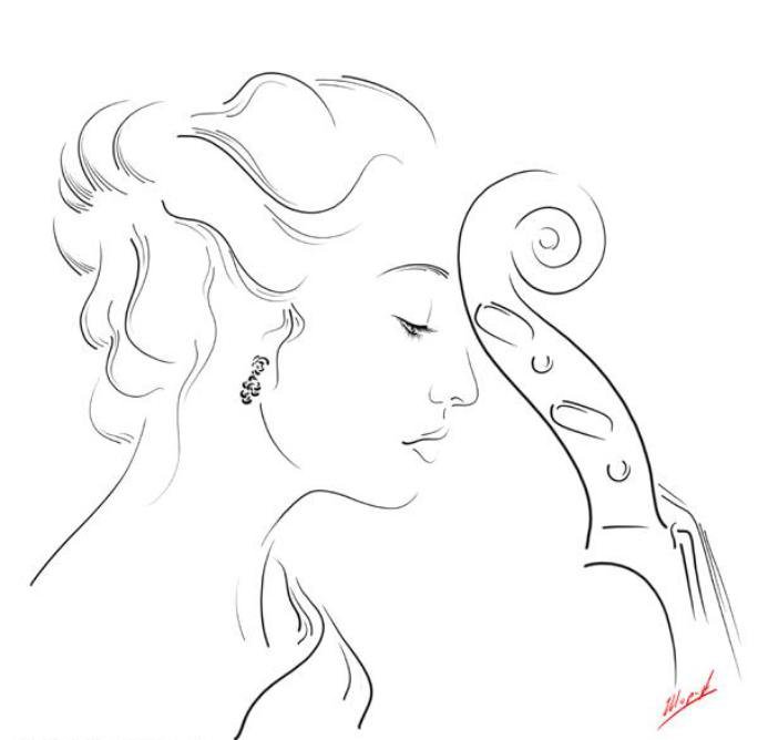 Серия "Графика жизни. Она" - девушка - оригинал