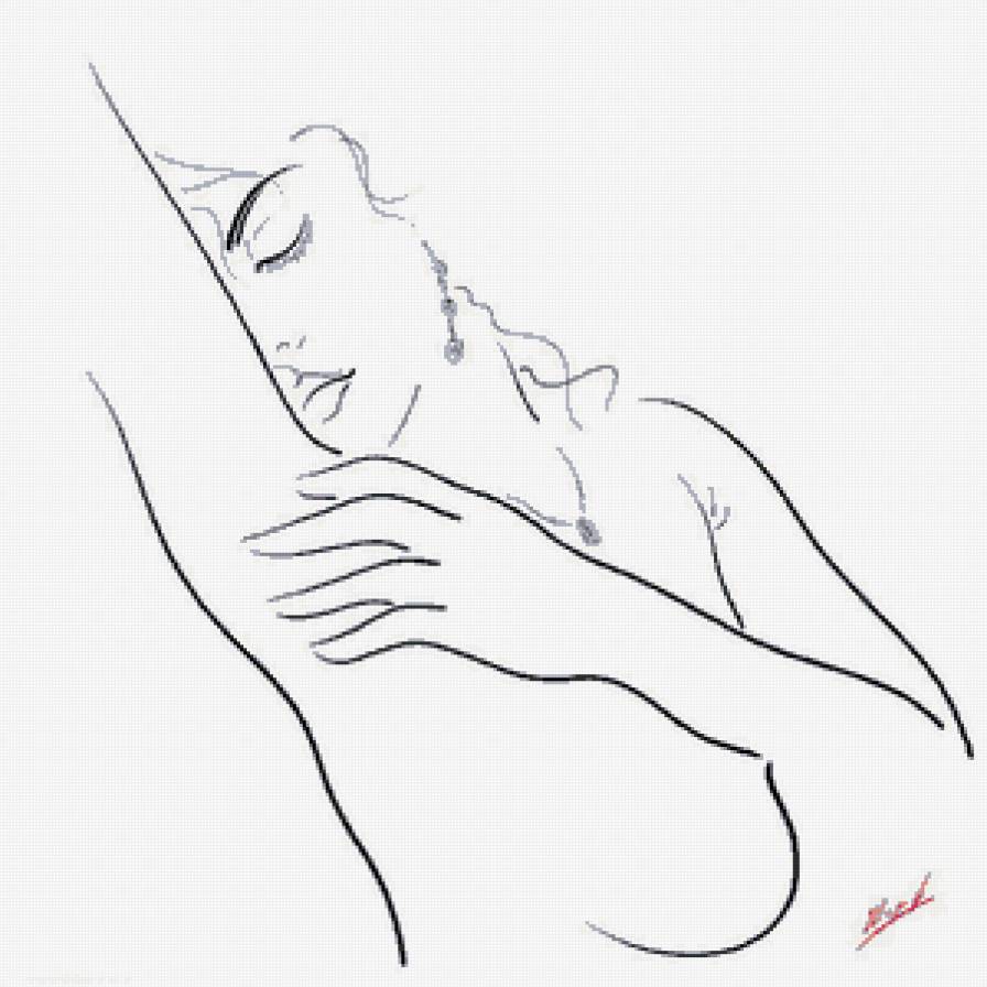 Серия "Графика жизни. Она" - девушка - предпросмотр