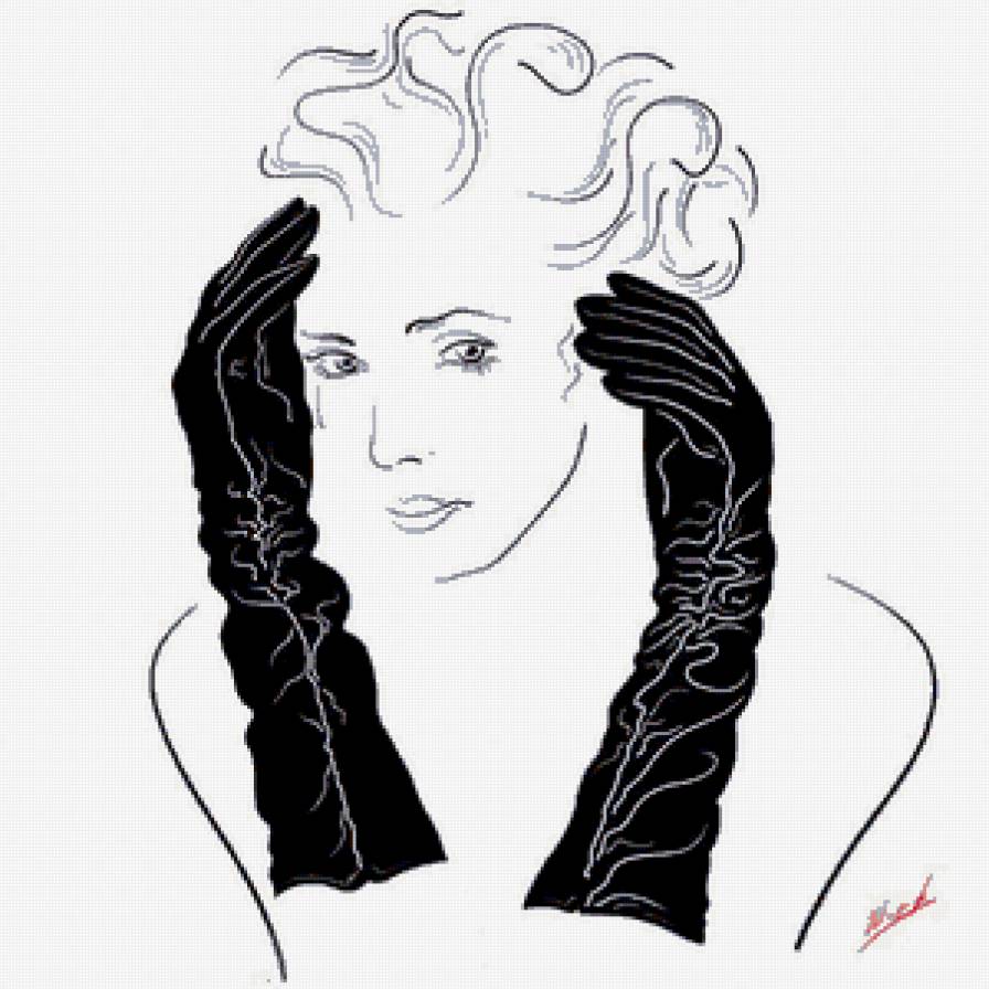 Серия "Графика жизни. Она" - девушка - предпросмотр