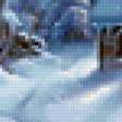 Предпросмотр схемы вышивки «Зимний пейзаж» (№110866)