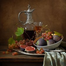 Натюрморт с  инжиром