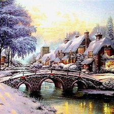 Схема вышивки «зима»