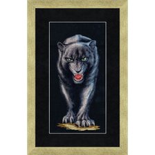 Оригинал схемы вышивки «черная пантера» (№111284)