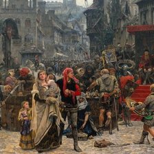 Схема вышивки «рынок»