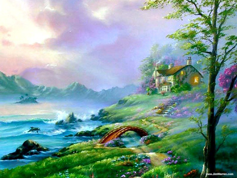 дом у реки - оригинал