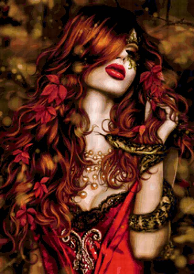 Загадка женской красоты - портрет, картина, красота женщины, девушка - предпросмотр