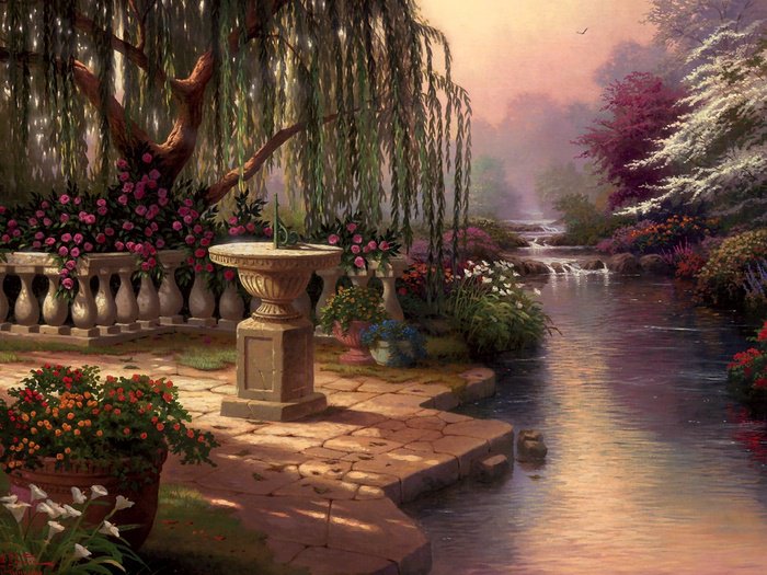 райский уголок - пейзаж - оригинал