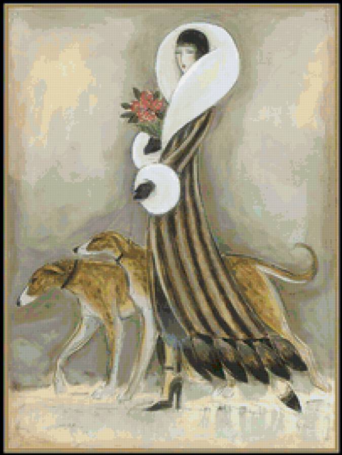 Ретро-гламур - живопись, карен дюпре - предпросмотр