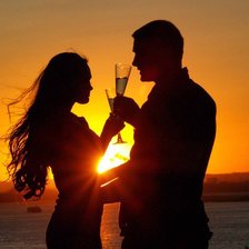 Схема вышивки «двое»