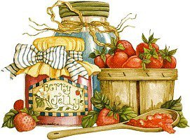 Для кухни - посуда, натюрморт, джем, ягоды, клубника, варенье, для кухни - оригинал