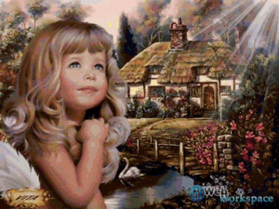 ангел-хранитель - счастье, детство, дом - предпросмотр