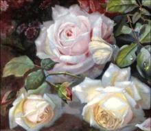 Схема вышивки «розы»