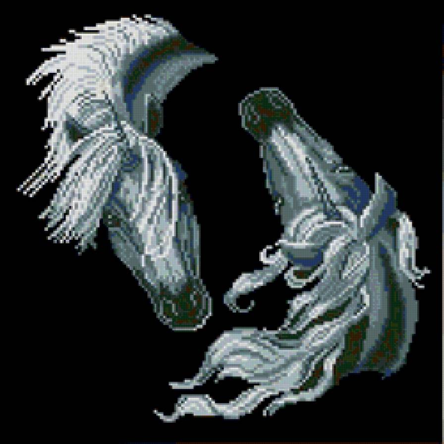 Лошади - живопись, животные, лошади - предпросмотр