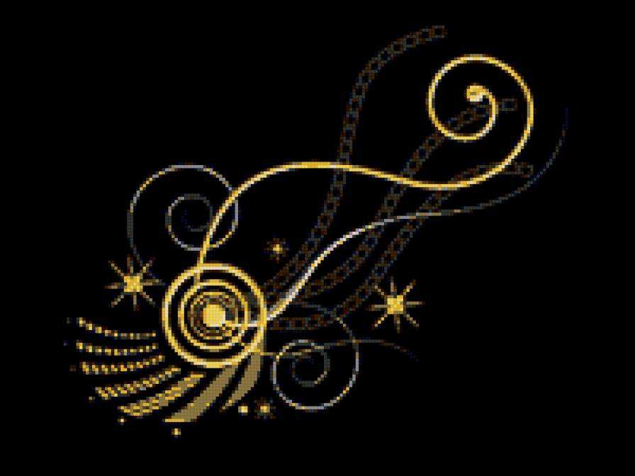 на черном фоне - предпросмотр