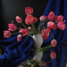 Оригинал схемы вышивки «тюльпаны» (№113074)