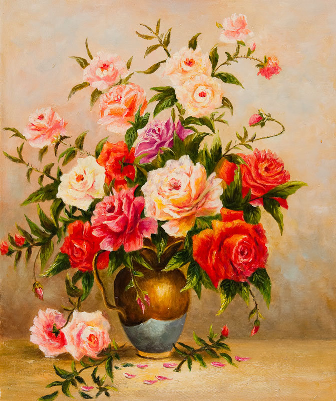 розы - панно, цветы, розы - оригинал