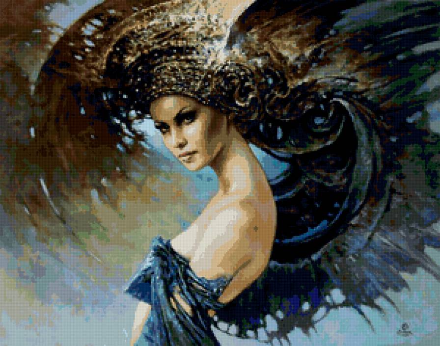 Женский образ - кэрол бэк, картина, женщина, девушка - предпросмотр