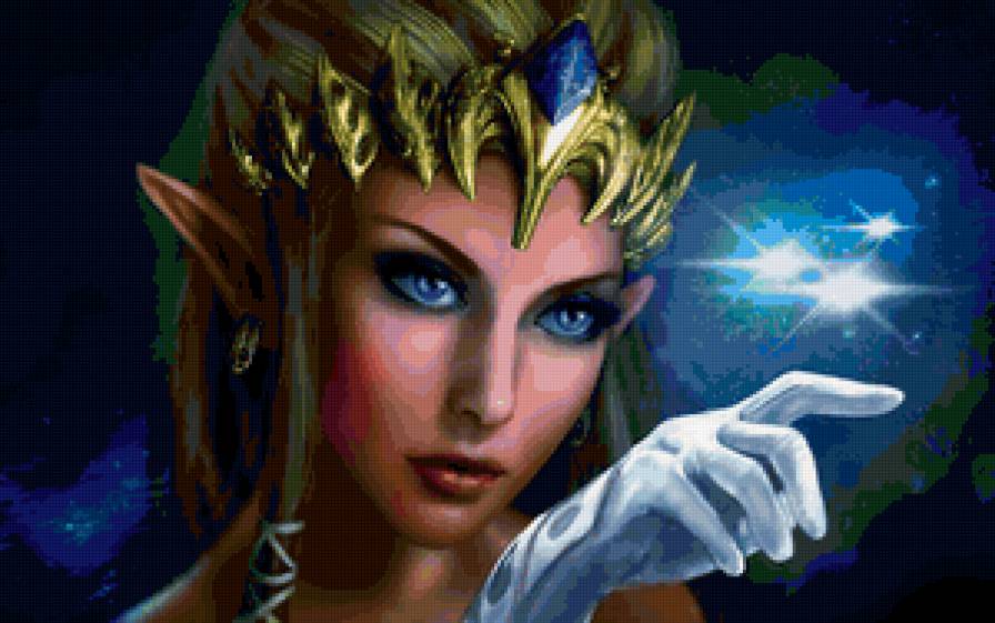 Эльфийка - люди, фэнтези, эльф, магия, девушка - предпросмотр