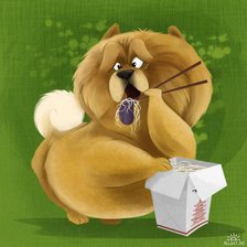 Схема вышивки «Чау-чау»