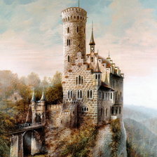 Оригинал схемы вышивки «старый замок» (№113604)