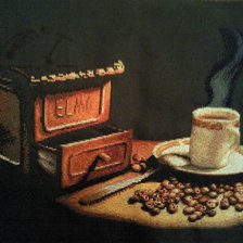 Оригинал схемы вышивки «Кофе» (№113620)