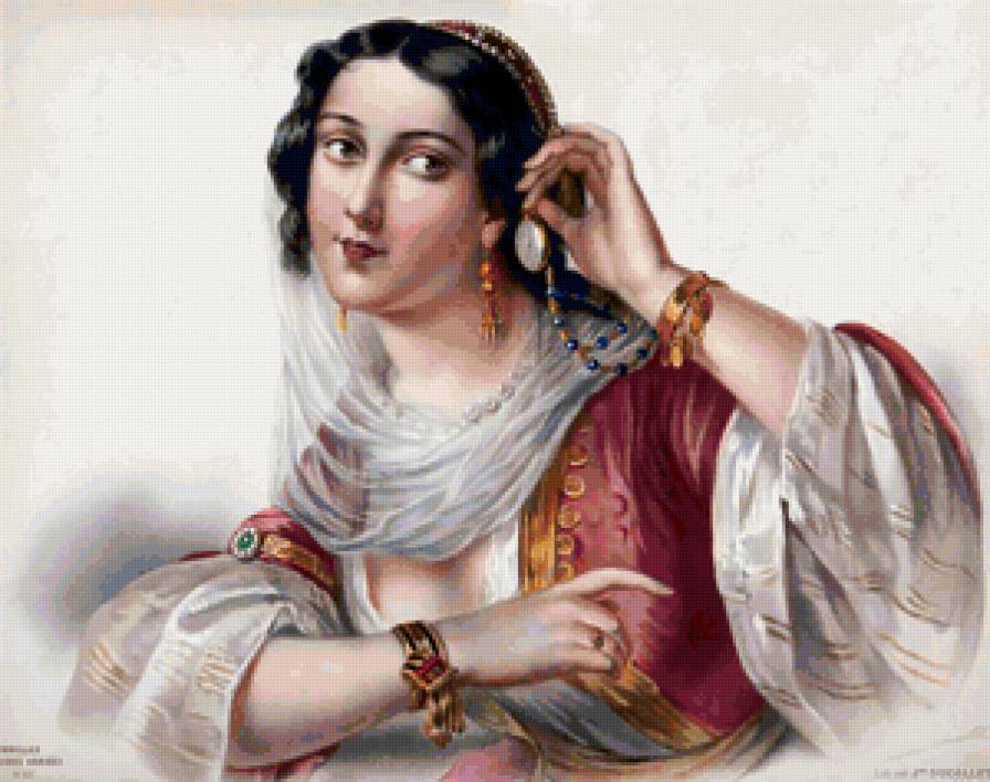 Шамаханская царица - картина, красавица, восток, девушка - предпросмотр