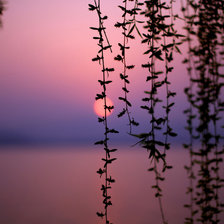 Схема вышивки «закат»