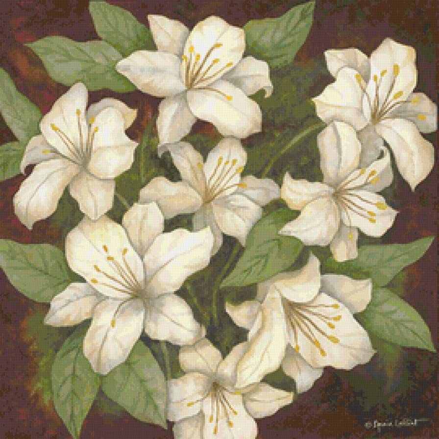 Цветочный декор - декор, живопись, цветы - предпросмотр