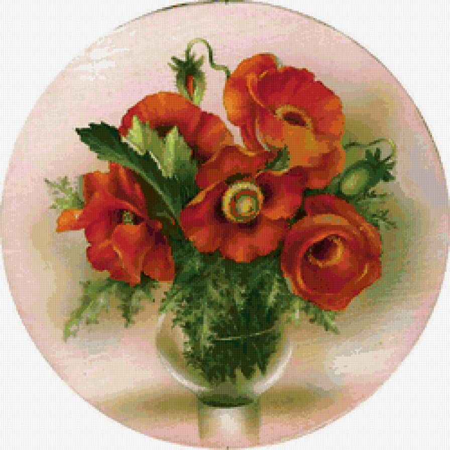 маки - цветы, букет - предпросмотр