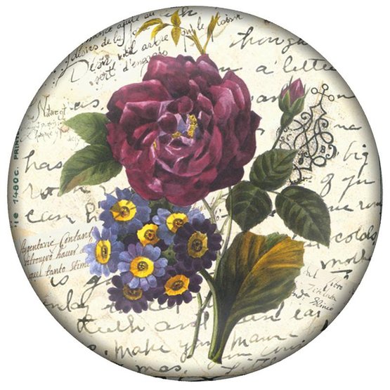 1 - цветы, круг, подушка - оригинал